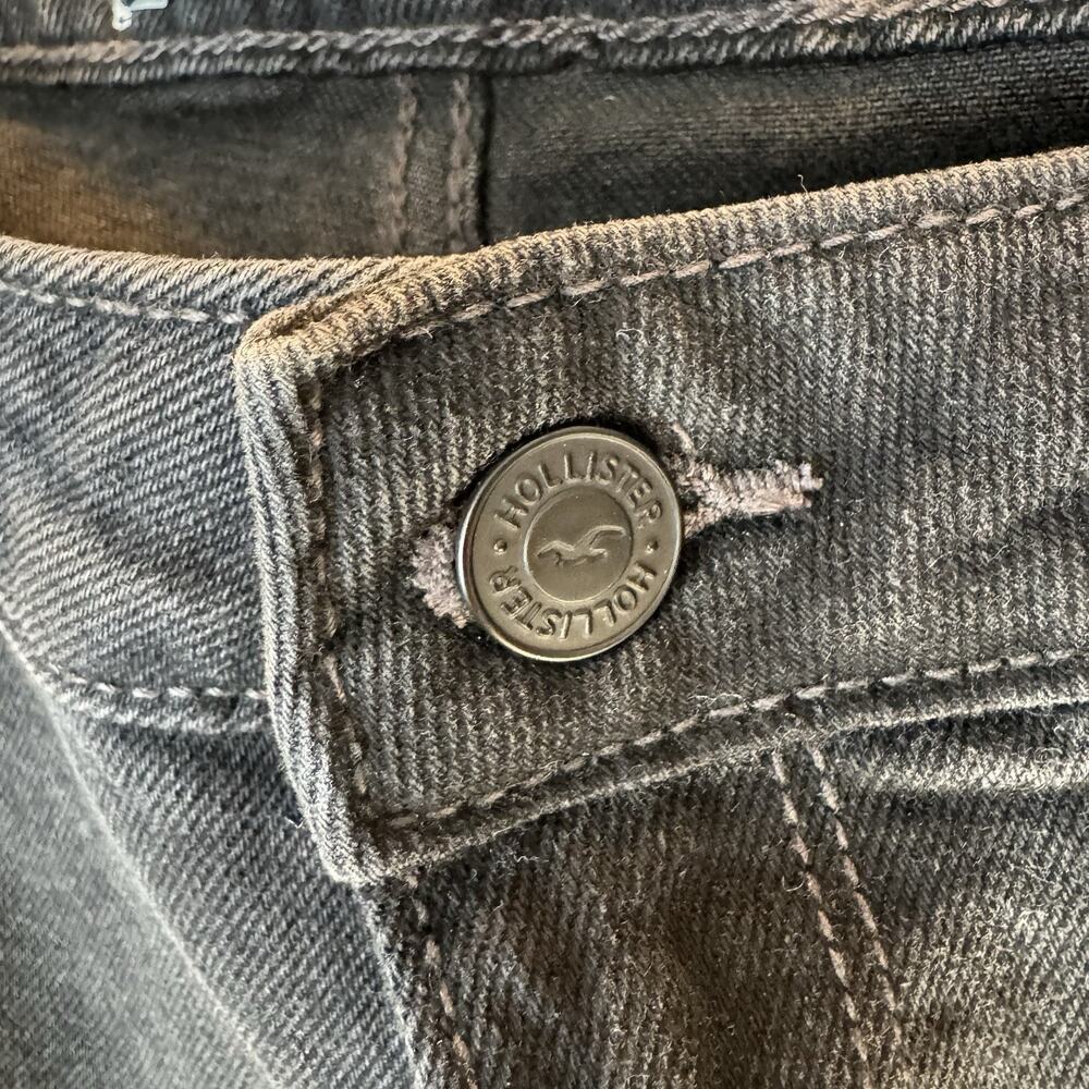 Hollister Women’s 15R High Rise Black Two-Toned Jeans Vintage Stretch 32x27 NWT - Picture 7 of 10